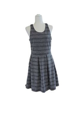 Banana Republic Sleeveless Black/White Geometric Print Dress Size Med EUC